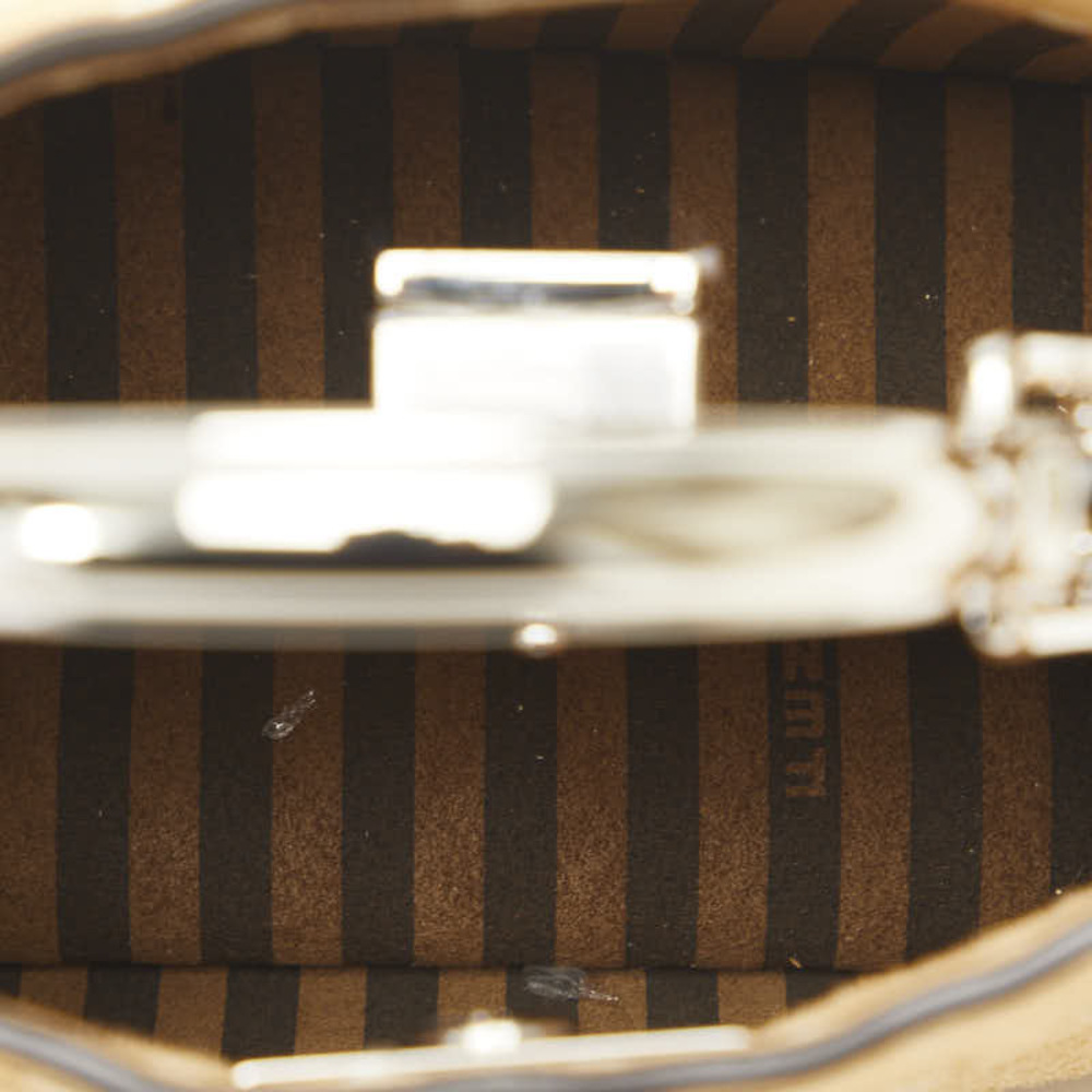 Fendi Peekaboo Suede Python 2way Mini Handbag Bro… - image 6